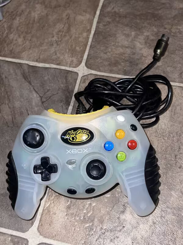 Mad Catz Clear White Xbox Wired Controller Used