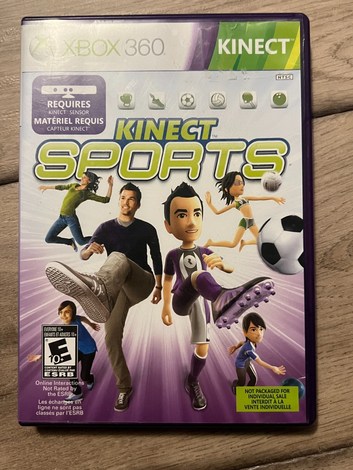 Kinect Sports: Not For Resale (Microsoft Xbox 360, 2010) CIB