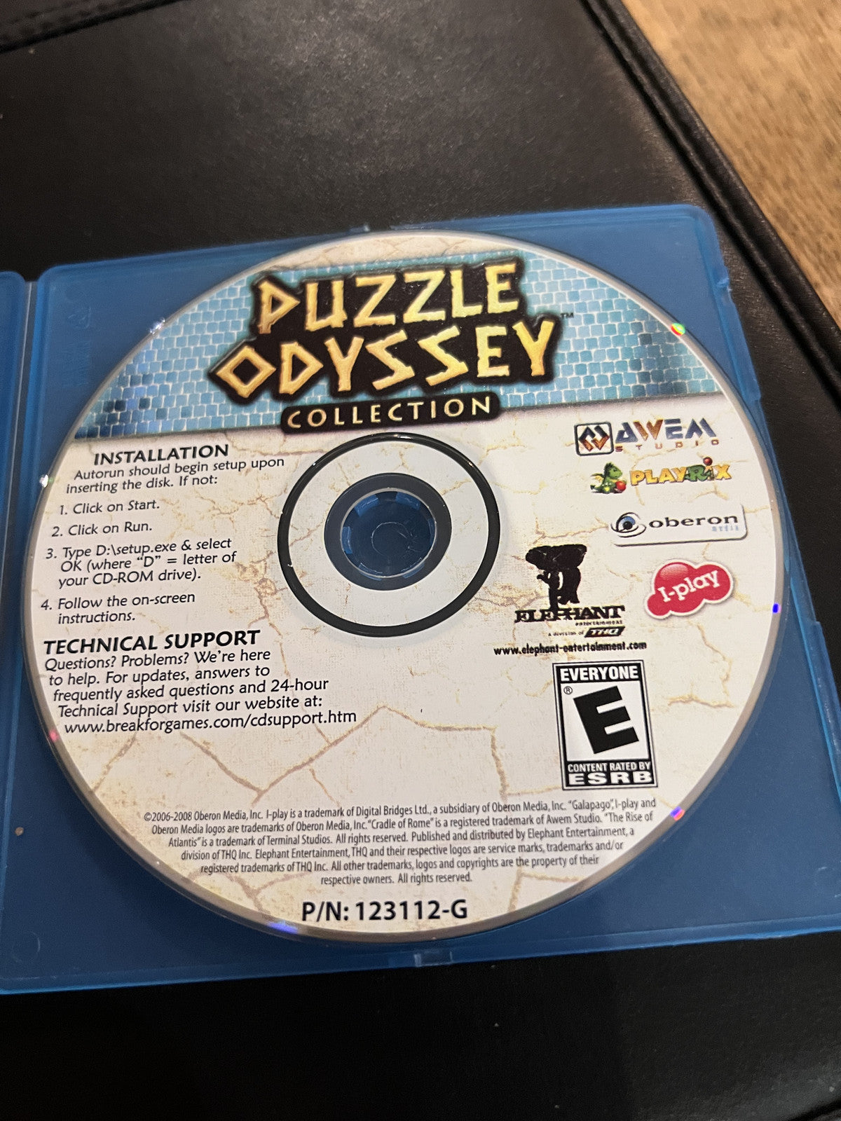 Puzzle Odyssey Collection (PC, 2008) DISC ONLY