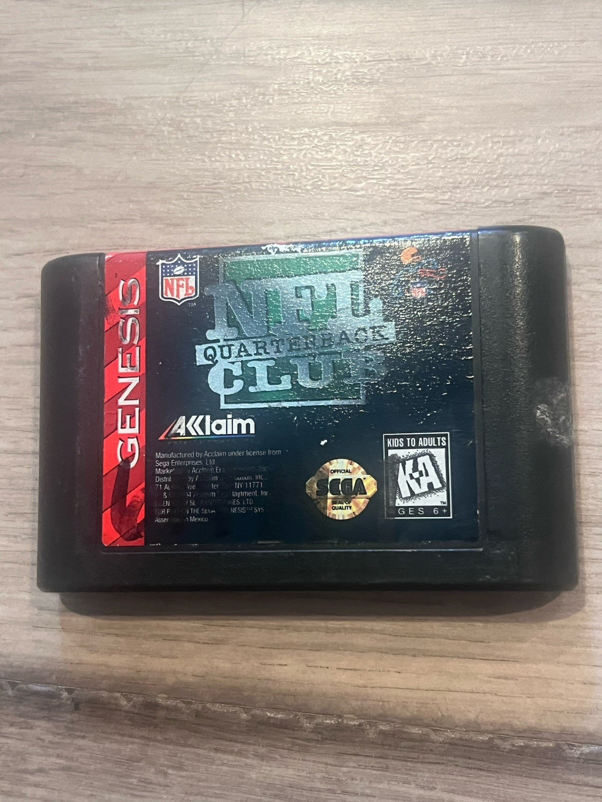 NFL Quarterback Club (Sega Genesis, 1994) CART ONLY
