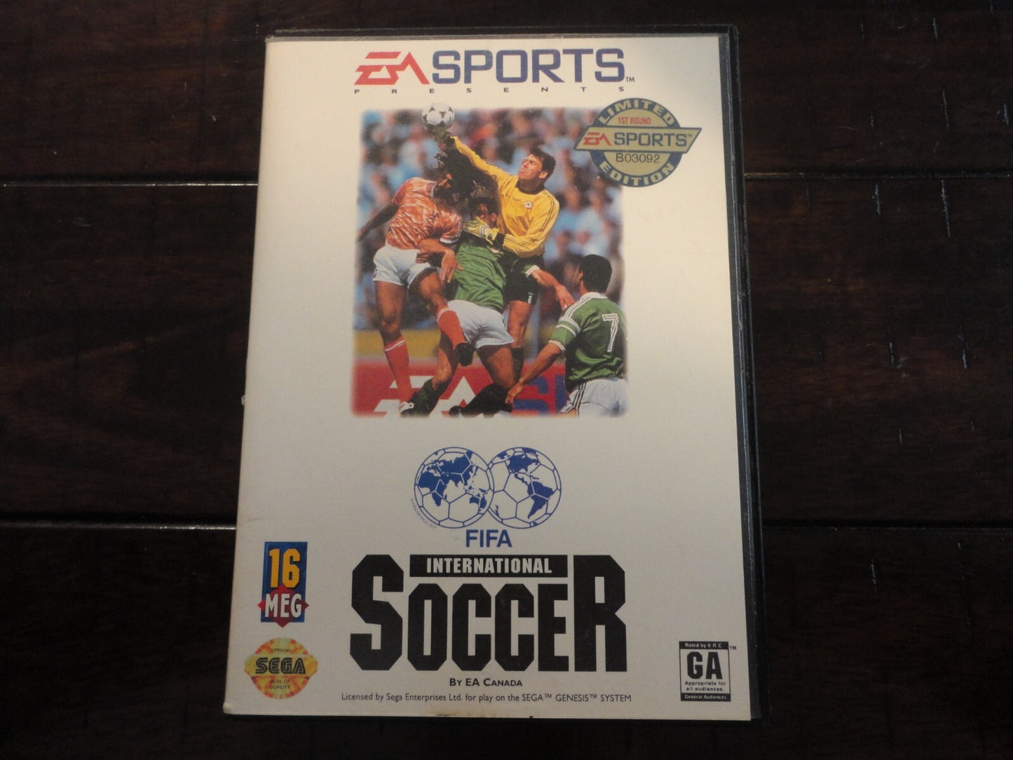 FIFA International Soccer (Sega Genesis, 1993) NO MANUAL