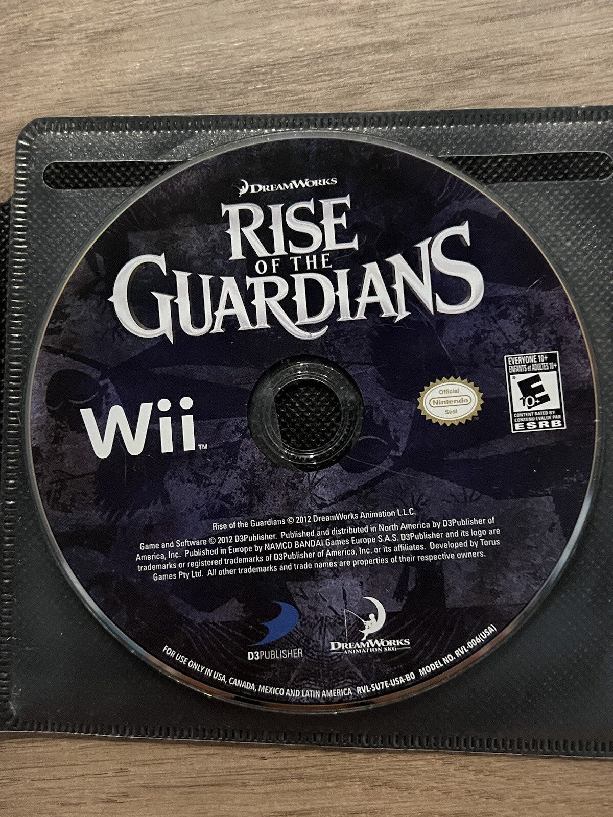 Rise of the Guardians (Nintendo Wii, 2012) DISC ONLY