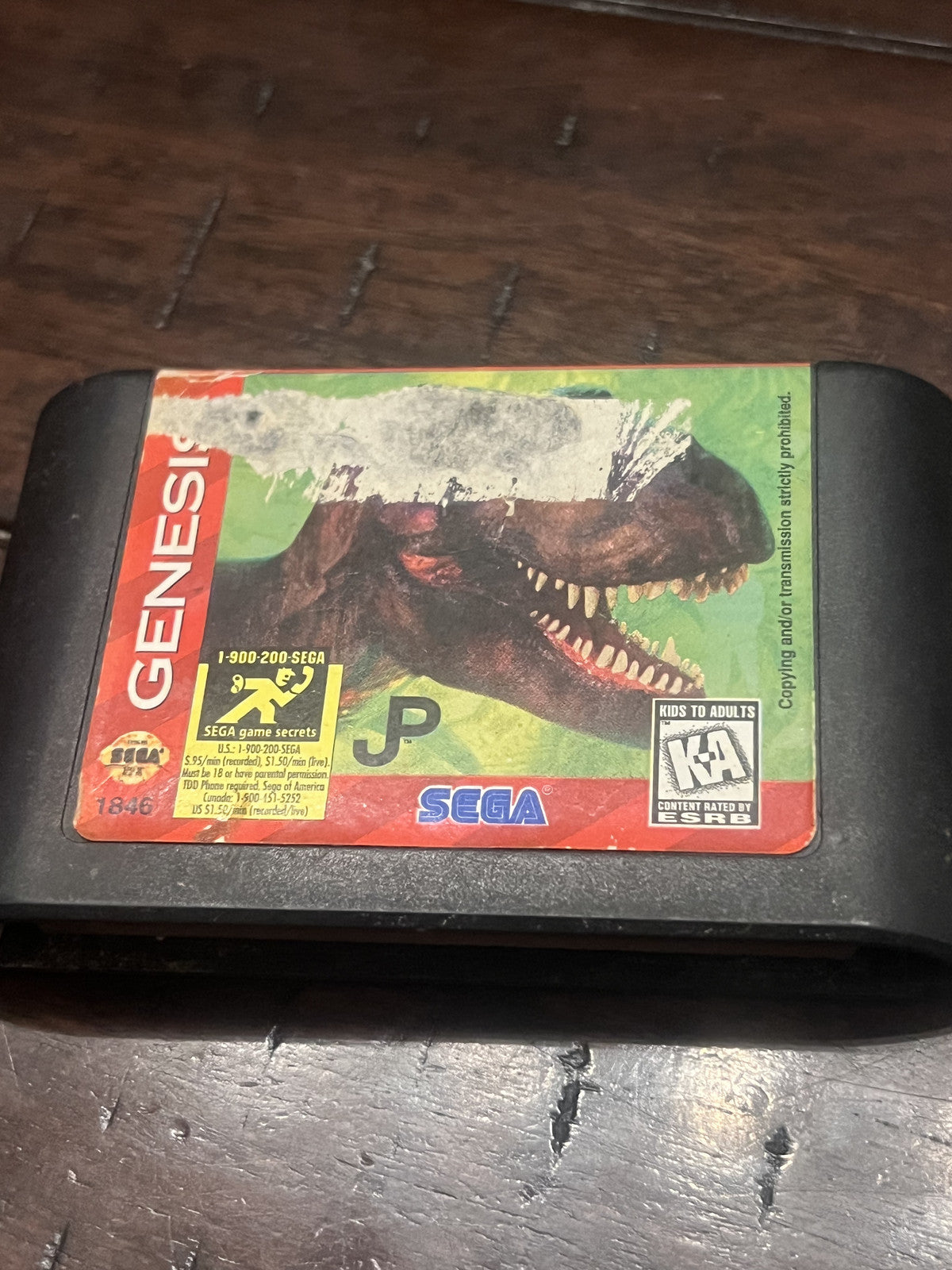 Lost World Jurassic Park (Sega Genesis, 1997) CART ONLY