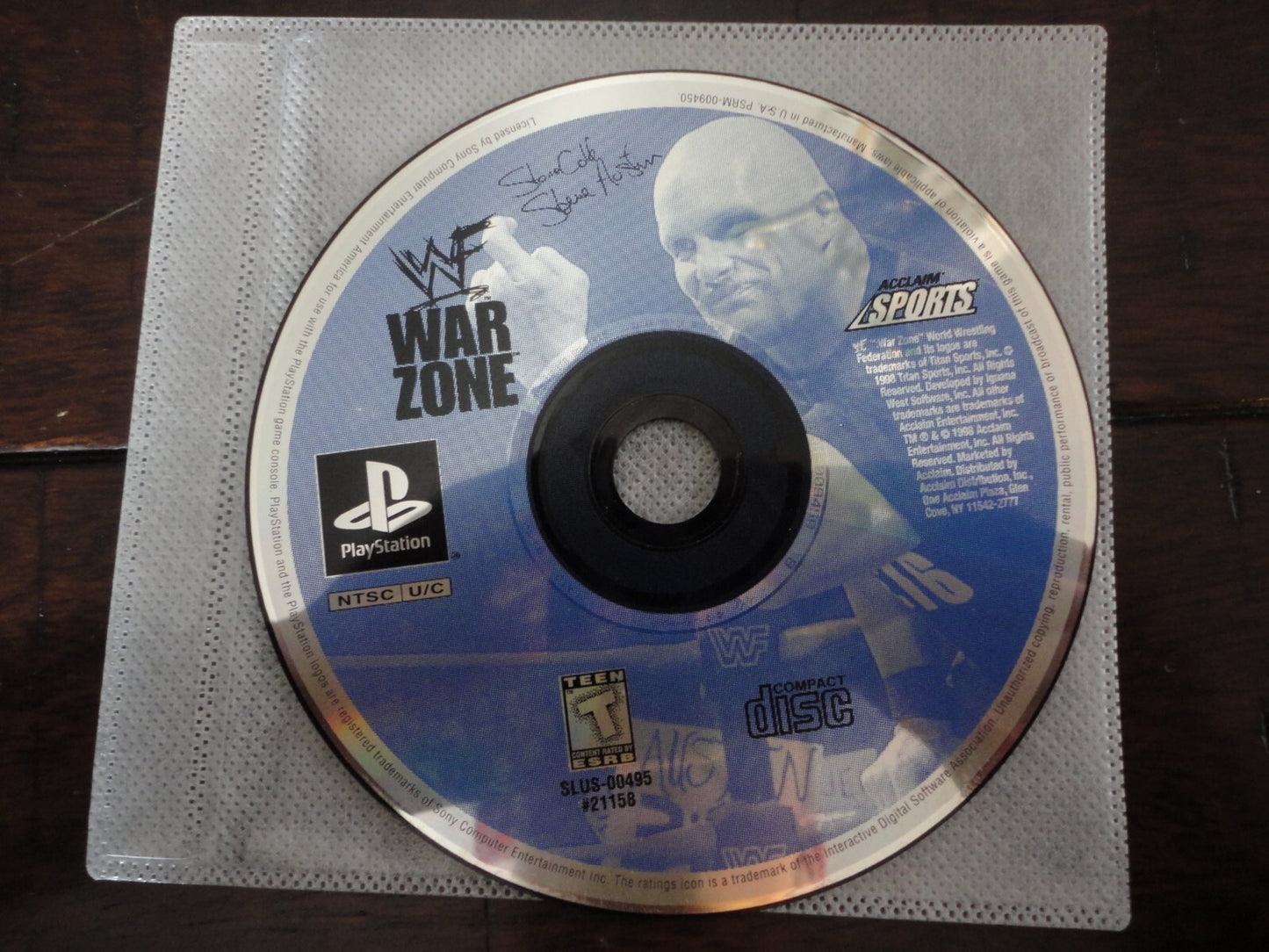 WWF War Zone (Sony PlayStation 1, 1998) DISC ONLY
