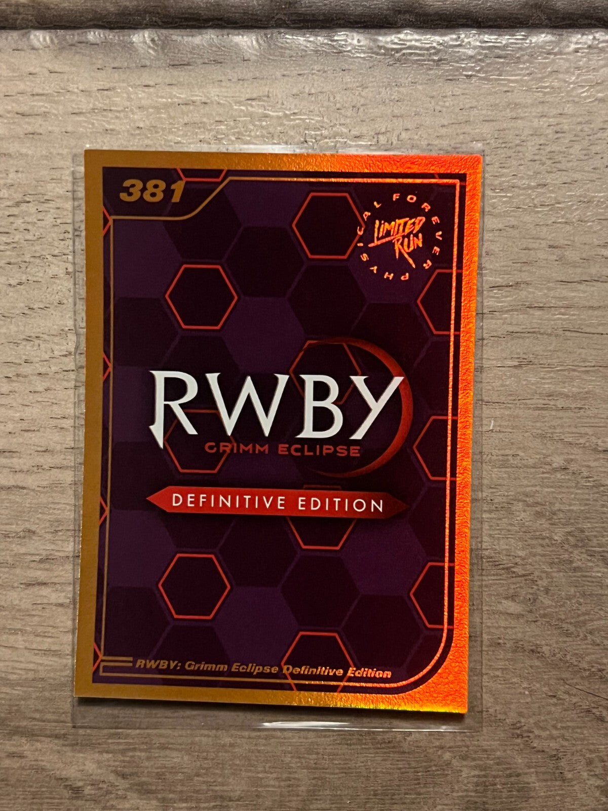 Limited Run Games Gold Trading Card Series 2 381 #381: Rwby Grim Eclipse