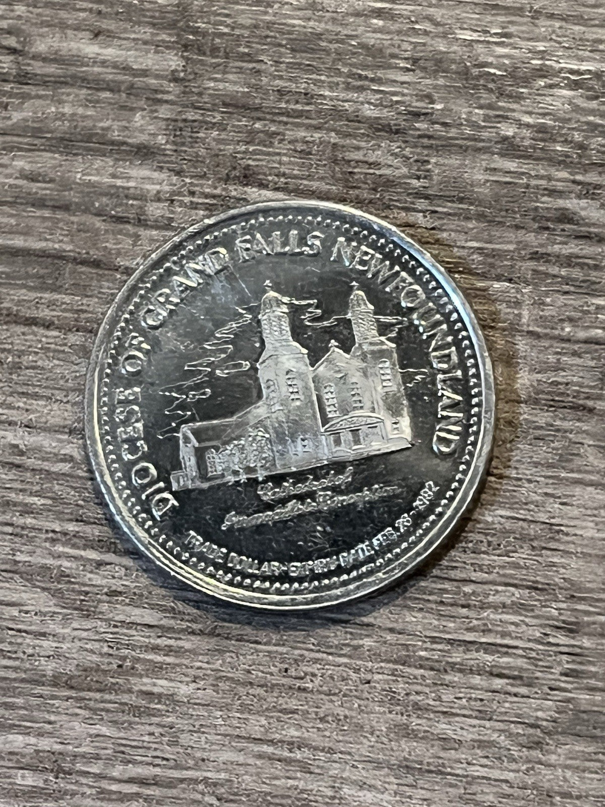 Diocese Grand Falls, Newfoundland 1982 One Family in Christ Souvenir Dollar