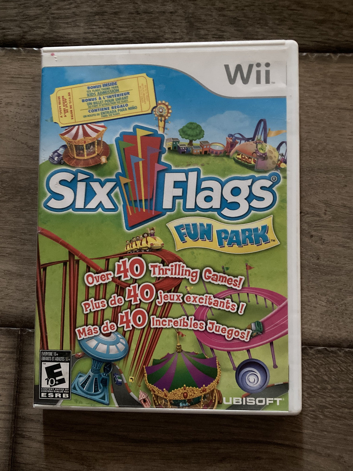 Six Flags Fun Park (Nintendo Wii, 2009) CIB COMPLETE