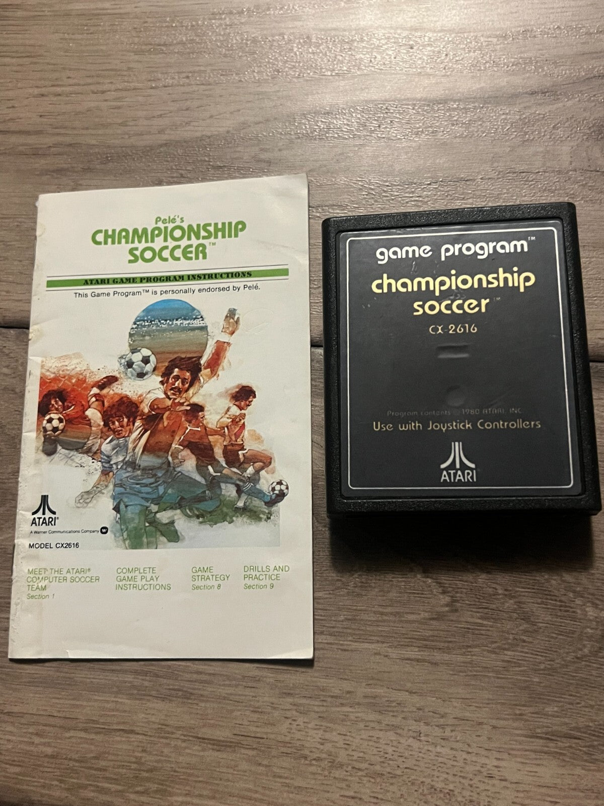 Championship Soccer (Atari 2600, 1980) CART ONLY WITH MANUAL