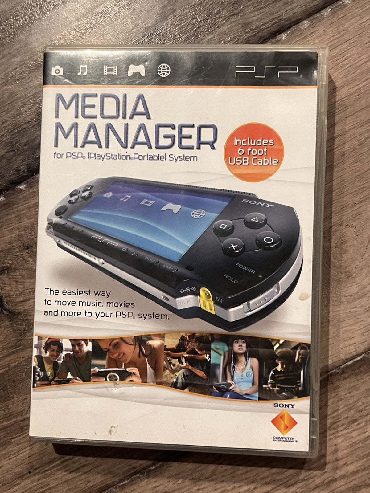 Media Manager For PSP (Sony PlayStation Portable Port, 2006) UMD Music Movies