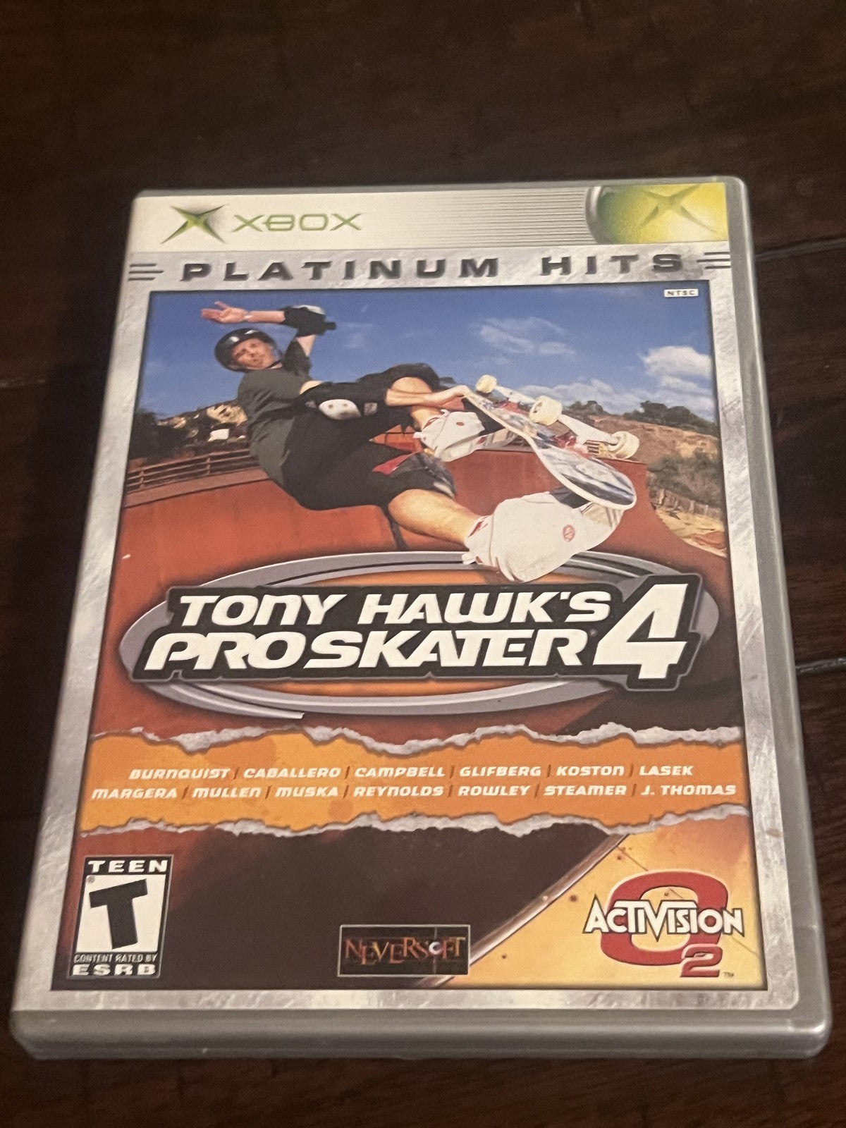 Tony Hawk's Pro Skater 4: Platinum Hits (Microsoft Xbox, 2002) NO MANUAL