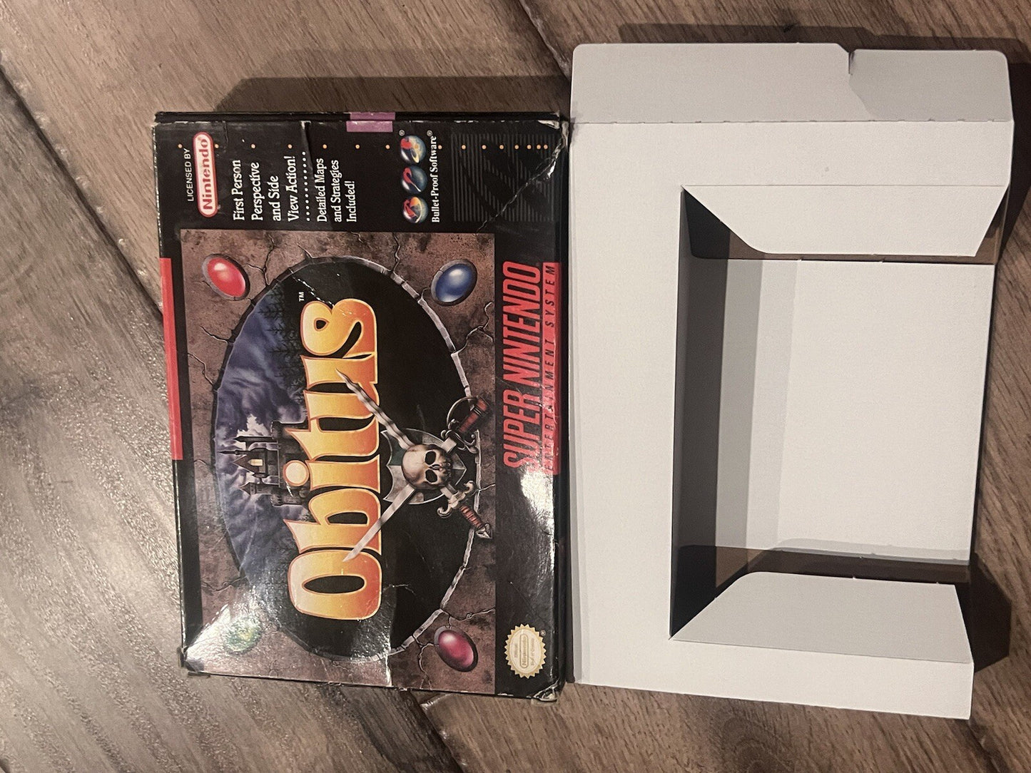 Obitus (Super Nintendo SNES, 1994) BOX ONLY NO MANUAL