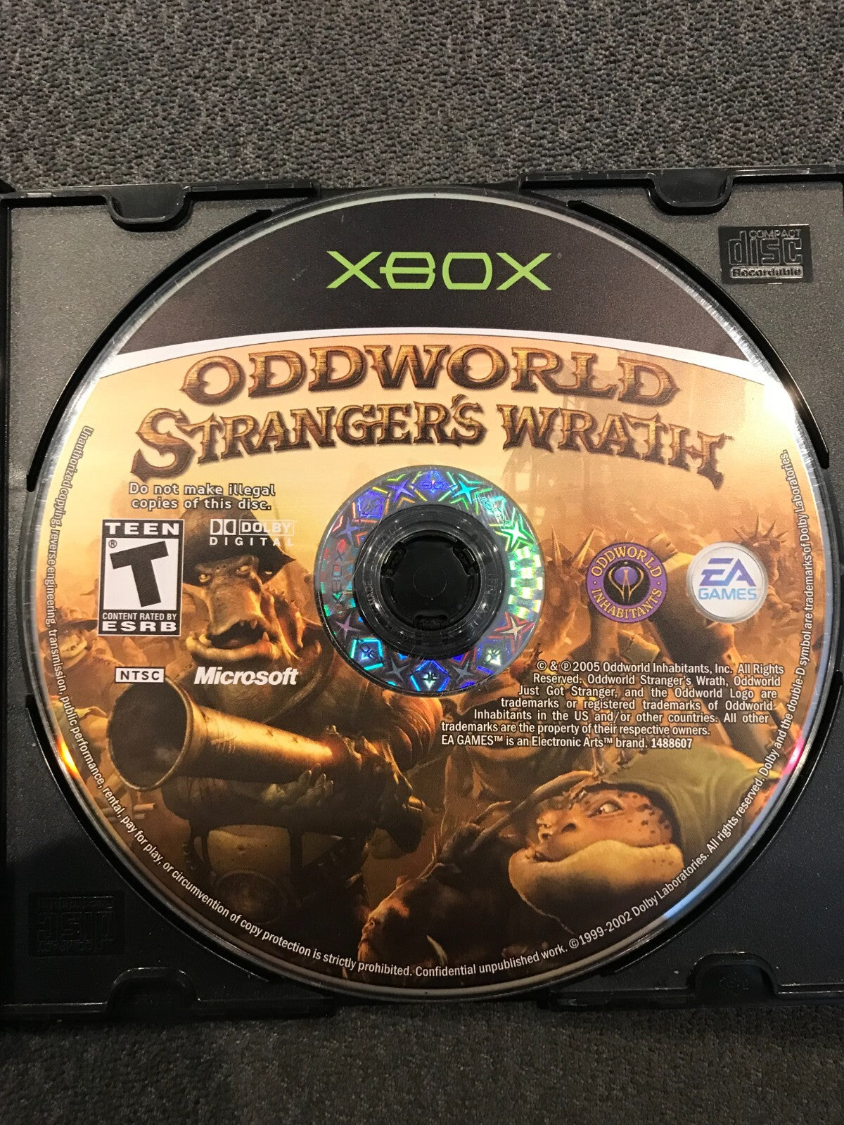 Oddworld: Stranger's Wrath (Microsoft Xbox, 2005) DISC ONLY