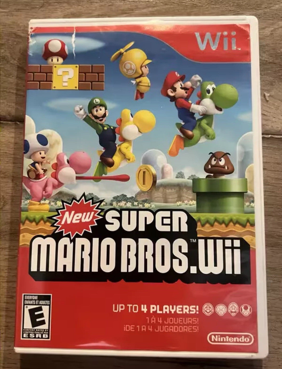 New Super Mario Bros Wii (Nintendo Wii, 2009) NO MANUAL