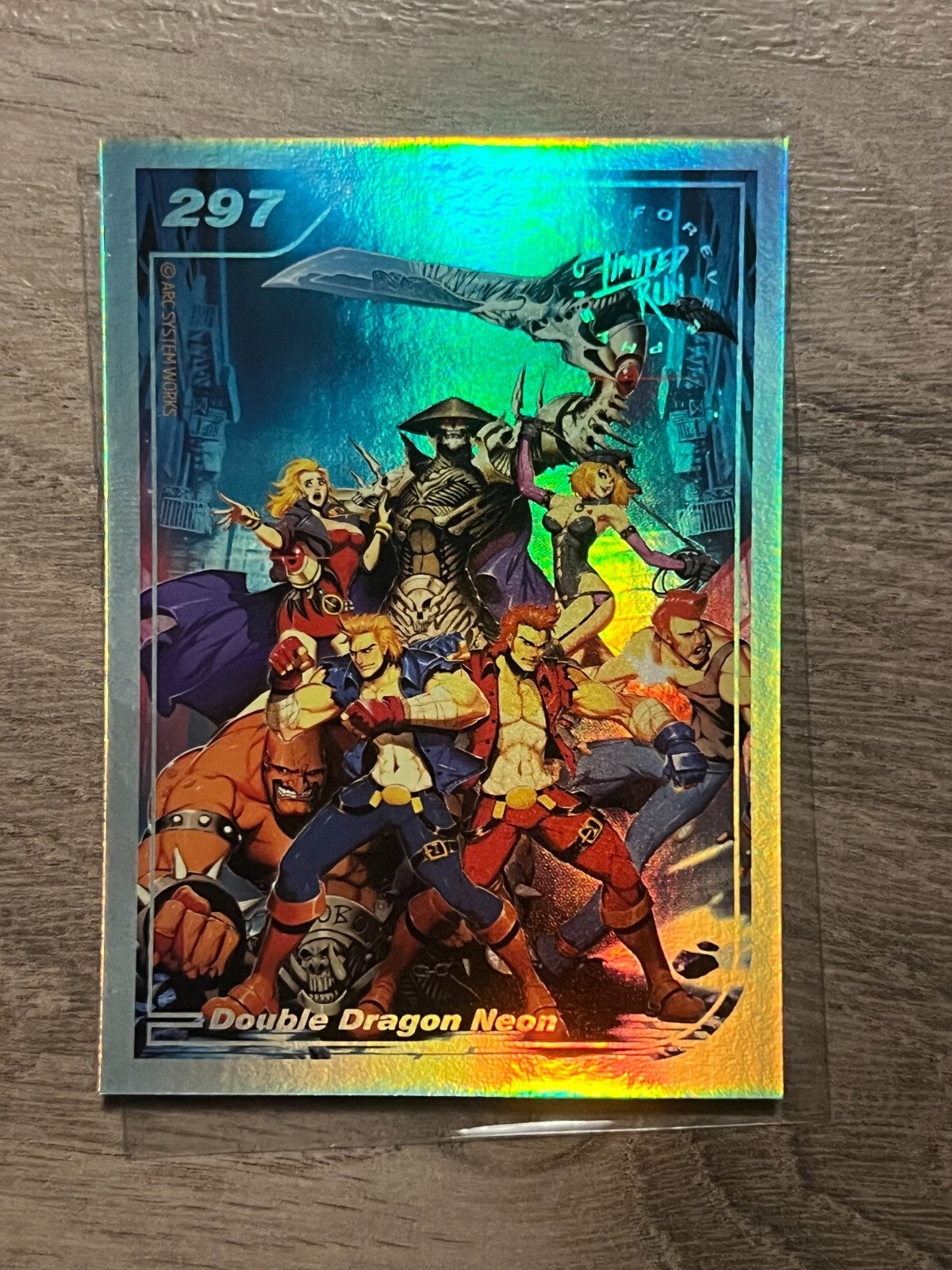Limited Run Games Silver Trading Card Series 2 297 #297: Double Dragon Neon