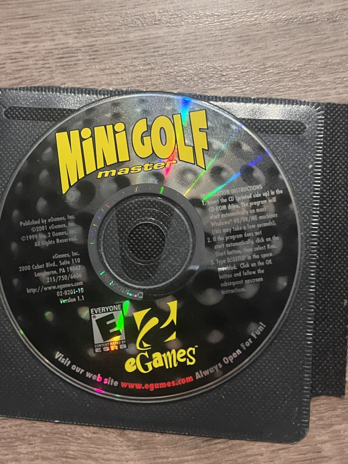 Mini Golf Master (PC CD-ROM, 2000) DISC ONLY