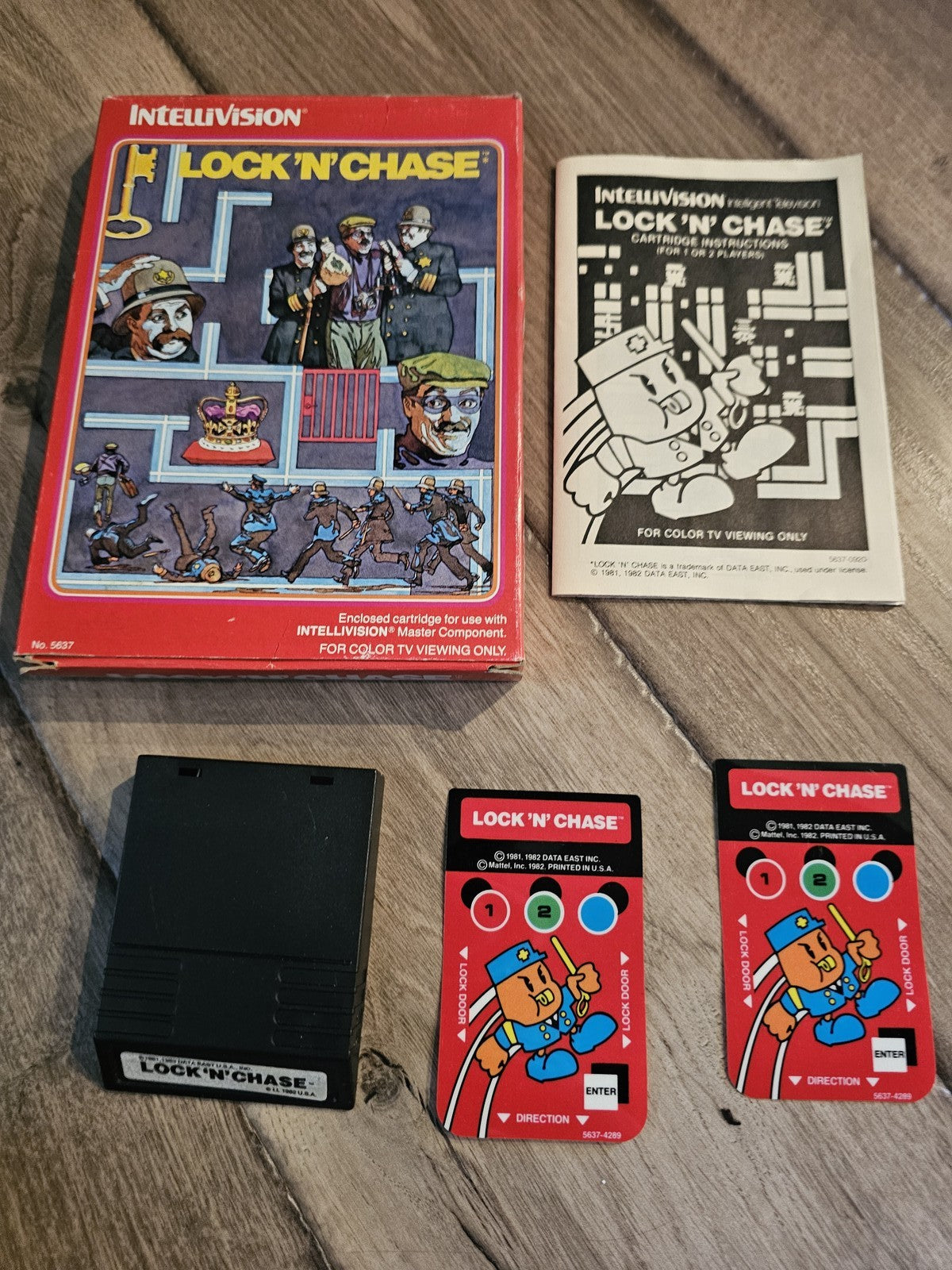Lock 'N Chase (Intellivision, 1982) CIB COMPLETE