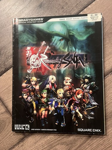Romancing Saga Brady Games Official Strategy Guide Playstation 2 PS2