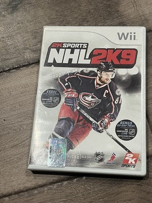 NHL 2K9 (Nintendo Wii, 2008) CASE + MANUAL ONLY