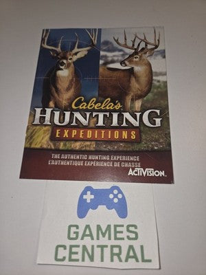 Cabela's Hunting Expeditions (Playstation 3, 2013) MANUAL ONLY