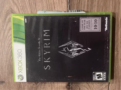 The Elder Scrolls V: Skyrim (Microsoft Xbox 360, 2011) CIB NO MAP