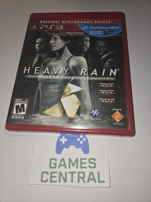 Heavy Rain: Director's Cut (Playstation 3, 2011) CASE + MANUAL ONLY