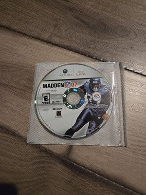 Madden NFL 07 (Microsoft Xbox 360, 2006) DISC ONLY
