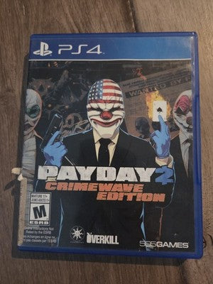 Payday 2: Crimewave Edition (Sony PlayStation 4 PS4, 2015) CIB COMPLETE