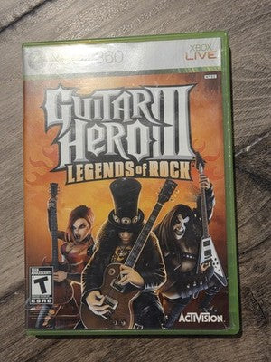 Guitar Hero III Legends of Rock (Microsoft Xbox 360, 2007) CIB COMPLETE