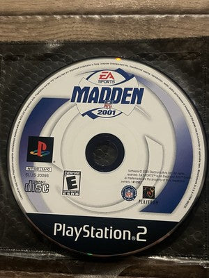 Madden NFL 2001 (Sony PlayStation 2 PS2, 2000) DISC ONLY