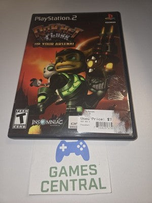 Ratchet & Clank Up Your Arsenal (Playstation 2, 2004) CASE + MANUAL ONLY