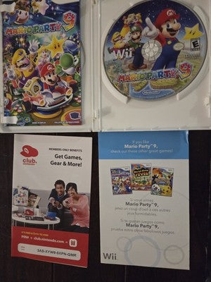 Mario Party 9 (Nintendo Wii, 2012) CIB COMPLETE