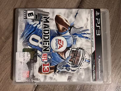 Madden NFL 13 (Sony Playstation 3, 2012) NO MANUAL