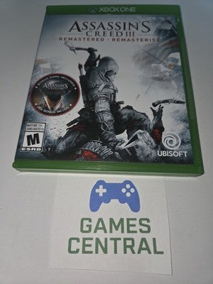 Assassin's Creed III Remastered (Microsoft Xbox One, 2019) CIB COMPLETE