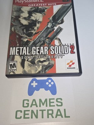 Metal Gear Solid 2: Greatest Hits (Sony Playstation 2 PS2, 2001) CIB COMPLETE