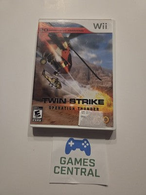 Twin Strike: Operation Thunder (Nintendo Wii, 2008) CIB COMPLETE IN BOX