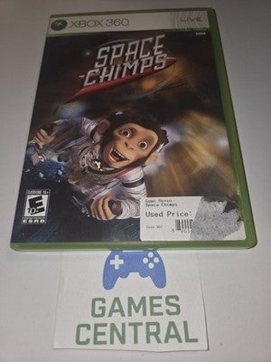 Space Chimps (Xbox 360, 2008) CASE + MANUAL ONLY