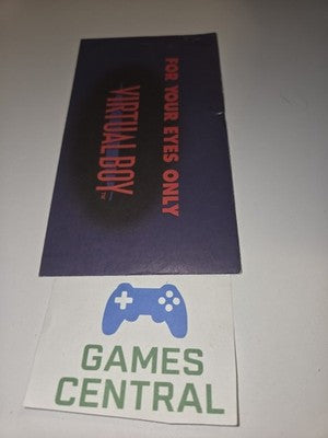 Nintendo Virtual Boy 3D Glasses Sealed in Envelope Collectors Promo