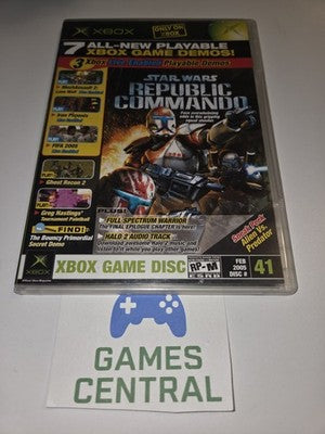 Microsoft Xbox Magazine Demo Disc 41 Feb 2005 Star Wars (Xbox, 2005) CIB