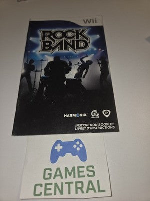Rock Band (Wii, 2008) MANUAL ONLY