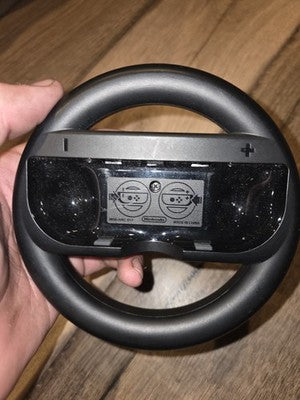 Nintendo Switch OEM Official Black Mini Steering Wheel Model HAC-017 Mario Kart