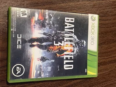 Battlefield 3 (Microsoft Xbox 360, 2011) NO MANUAL