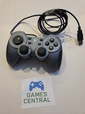 Logitech RumblePad 2 USB Wired Gamepad Controller G-UF13 Blue Tested