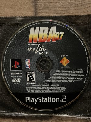 NBA 07 Featuring the Life Vol. 2 (Sony PlayStation 2 PS2, 2006) DISC ONLY