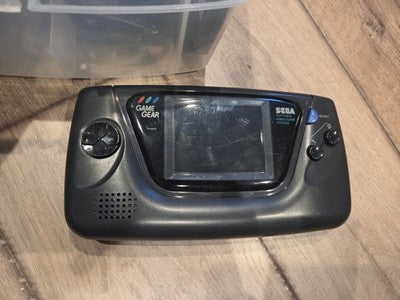 Sega Game Gear Handheld Console - Black With Case TESTED AND WORKING