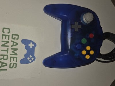 Blue Wired Controller For Nintendo 64 N64