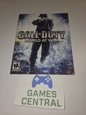Call of Duty World at War (Playstation 3, 2008) MANUAL ONLY