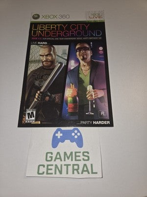 Grand Theft Auto: Episodes from Liberty City (Xbox 360, 2009) MANUAL ONLY