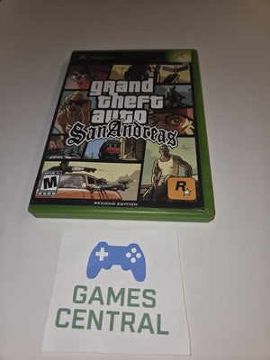 Grand Theft Auto San Andreas (Microsoft Xbox, 2005) CIB COMPLETE WITH MAP