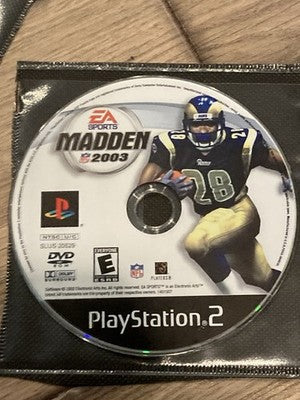 Madden NFL 2003 (Sony PlayStation 2 PS2, 2002) DISC ONLY