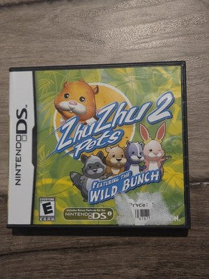 Zhu Zhu Pets 2: Featuring The Wild Bunch (Nintendo DS, 2010) CIB COMPLETE